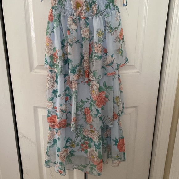 Blue Floral Cocktail dress - Picture 2 of 7